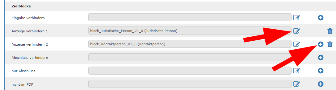 Abbildung 6: Extender Konfiguration „Juristische Person ausblenden“ Abbildung 6: Extender Konfiguration „Juristische Person ausblenden“