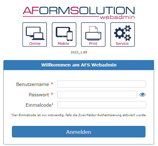 Abbildung 1: Loginfenster WebAdmin Abbildung 1: Loginfenster WebAdmin